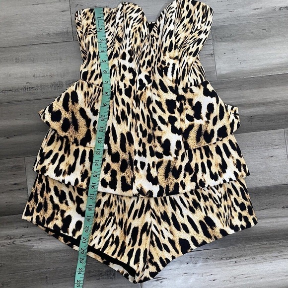 Finders Keepers Leopard Peplum Romper Size XS EUC - Picture 8 of 8